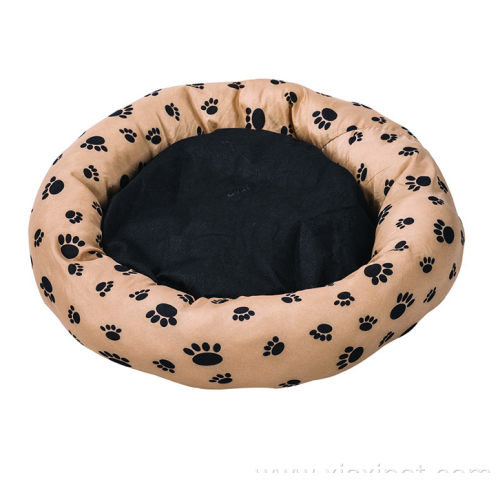 Cheap Bed For Dogs Printed Round Pet Bed